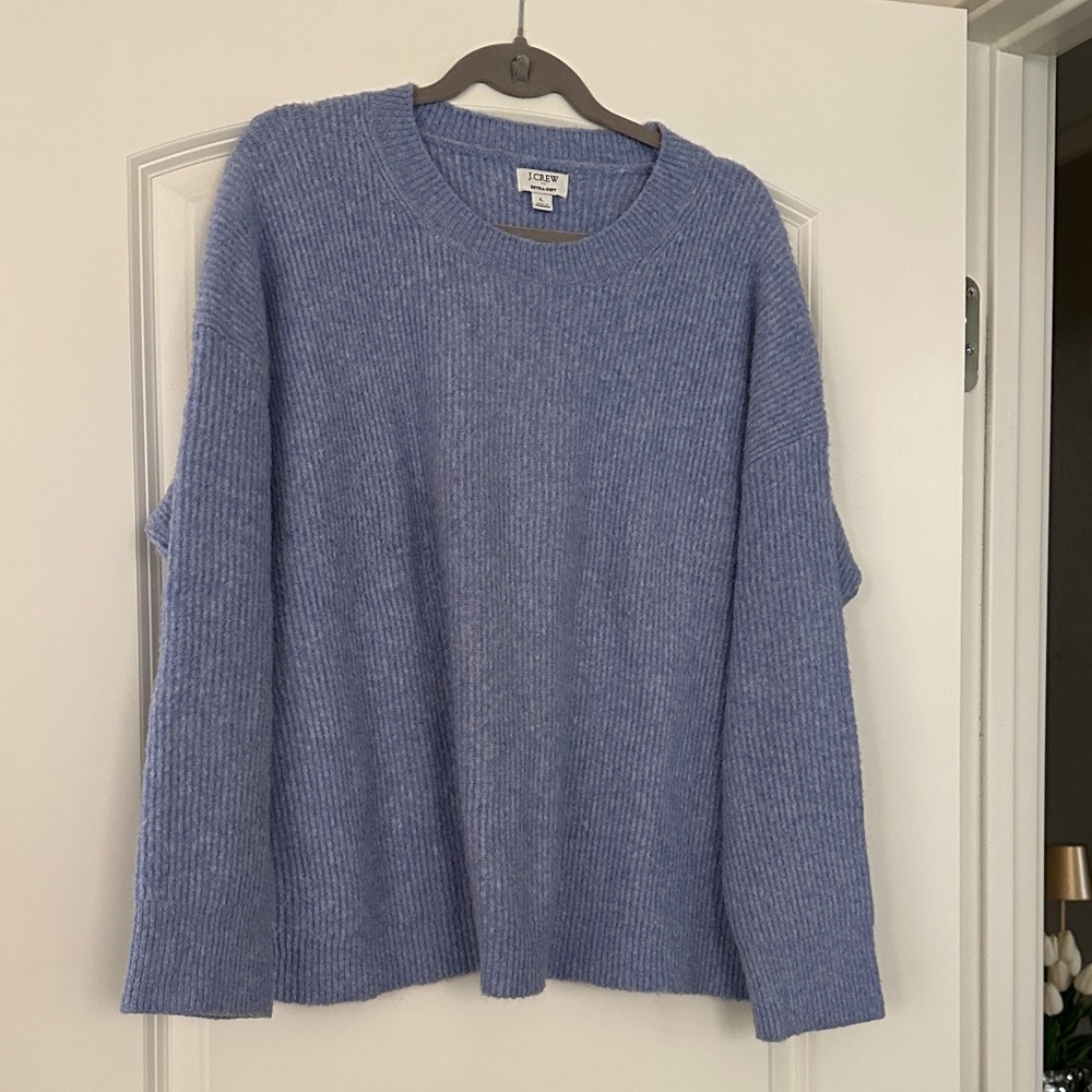 J. Crew Factory womens Crewneck Sweater in Light Blue